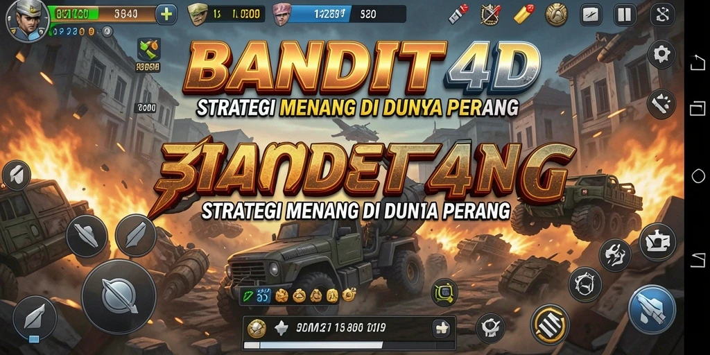 Tangkapan layar gameplay BANDIT4D menampilkan pertempuran strategi yang mendebarkan.