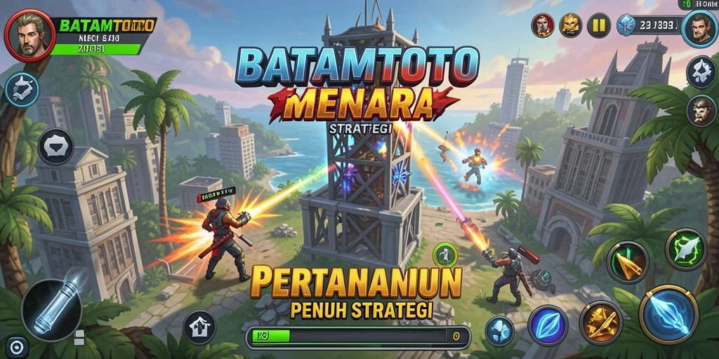 Tampilan menarik dari gameplay Tower Defense BATAMTOTO.