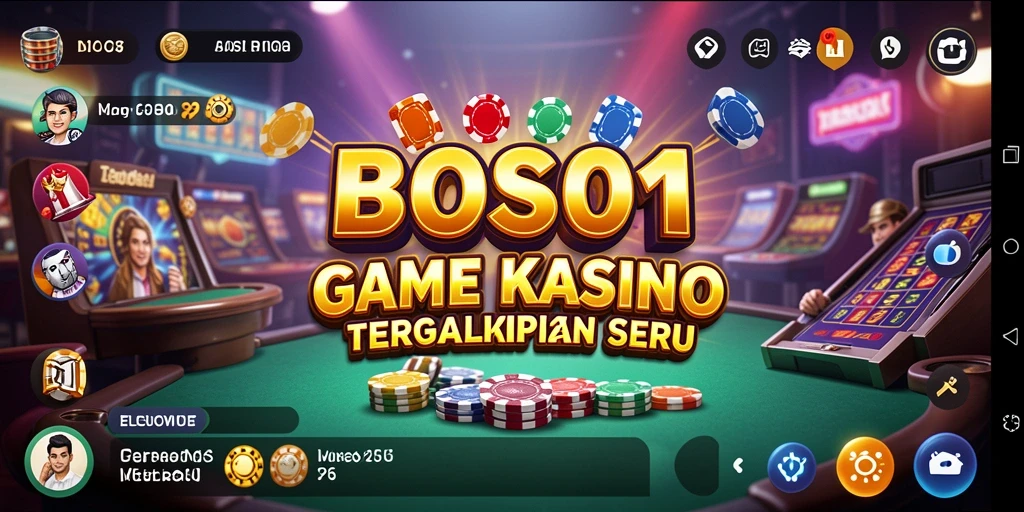 Screenshot gameplay BOS01 menampilkan keseruan permainan Kasino.