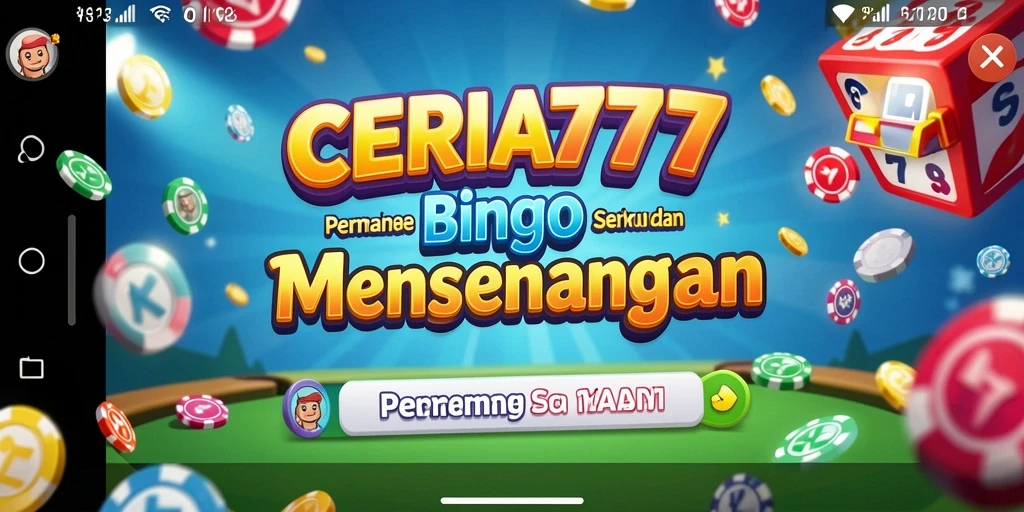 Screenshot gameplay CERIA777 yang menunjukkan suasana permainan Bingo yang seru.