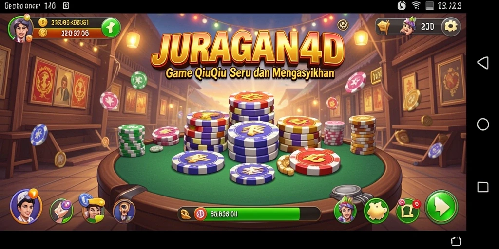 Tampilan gameplay QiuQiu yang menarik dan interaktif.