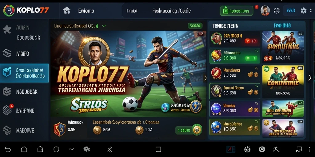 Tampilan screenshot KOPLO77 menampilkan fitur live betting yang menarik.