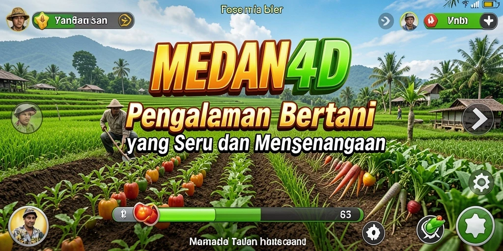 Tampilan gameplay seru saat bertani di MEDAN4D.