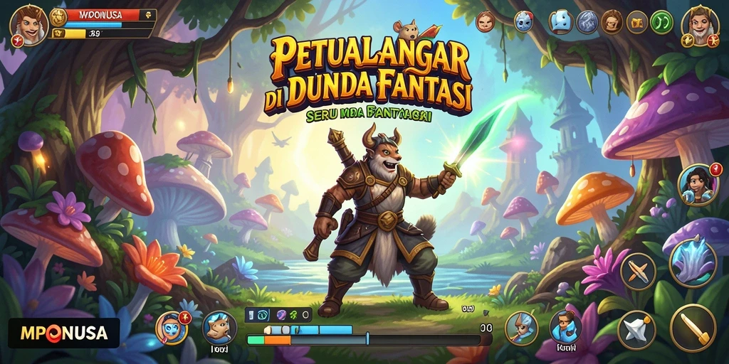 Tampilan gameplay seru di dunia petualangan MPONUSA.
