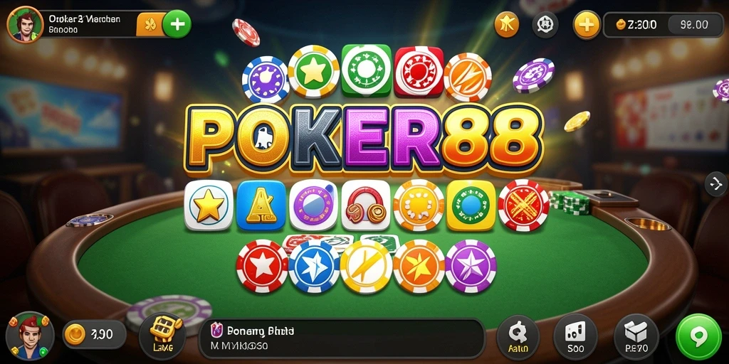 Tampilan gameplay POKER88 yang seru dan mengasyikkan.