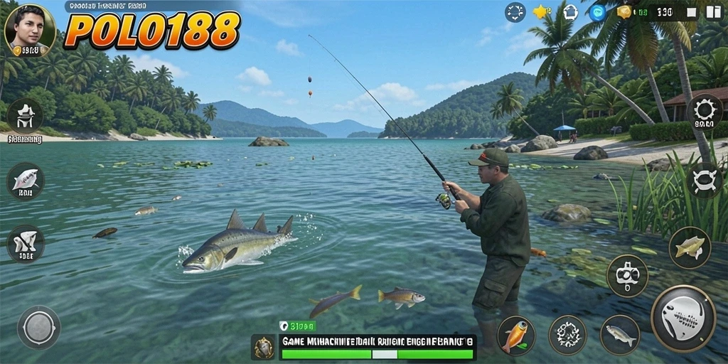 Gameplay POLO188 yang mendebarkan saat memancing ikan.