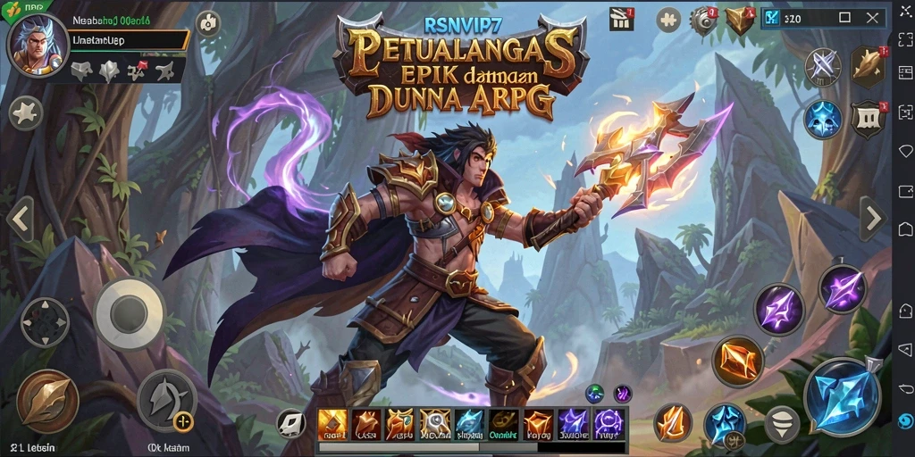 Tangkapan layar gameplay RSNVIP7 dengan aksi pertarungan seru.