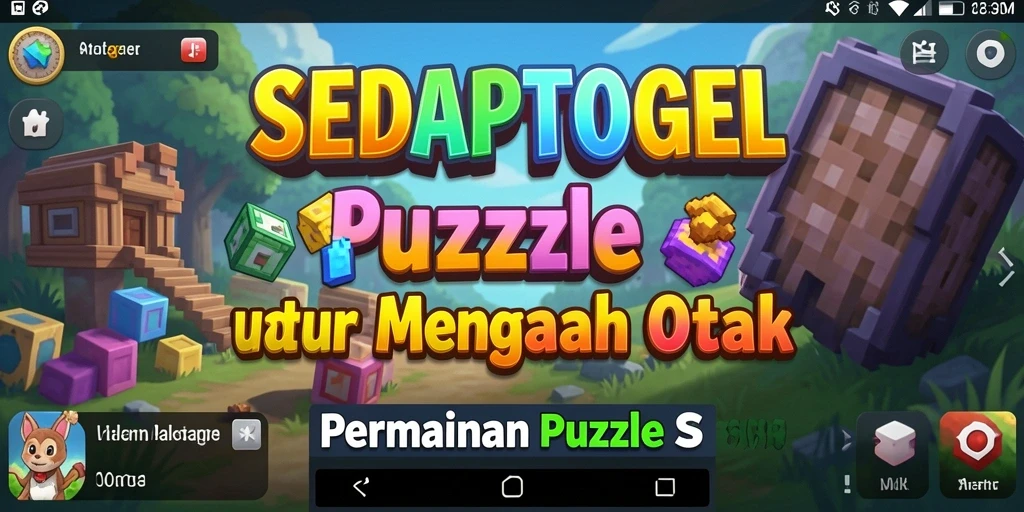 Tampilan menarik SEDAPTOGEL saat bermain puzzle.