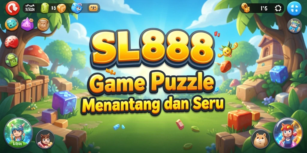 Screenshot utama SL888 menunjukkan gameplay Puzzle yang seru dan menantang.