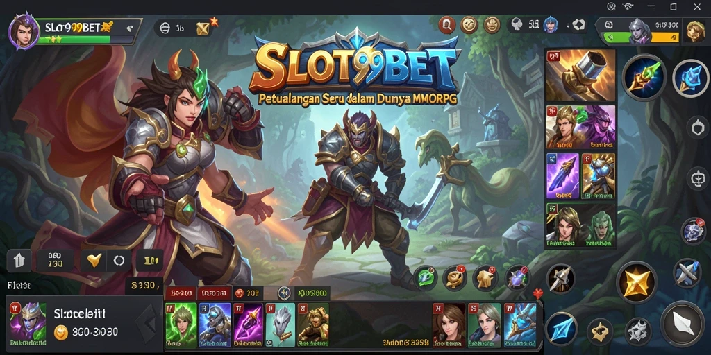 Screenshot gameplay SLOT99BET menampilkan aksi seru dalam petualangan MMORPG.